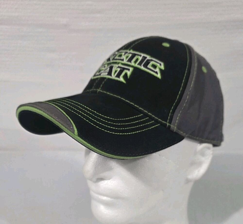 Arctic Cat Hat Cap Embroidered Y2K Green Black Arcticwear Adjustable Snowmobile